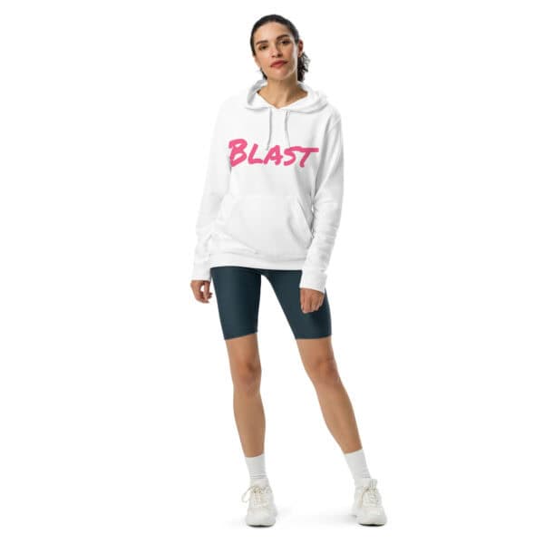 Women' Slang Word Blast adidas fleece hoodie - Image 5