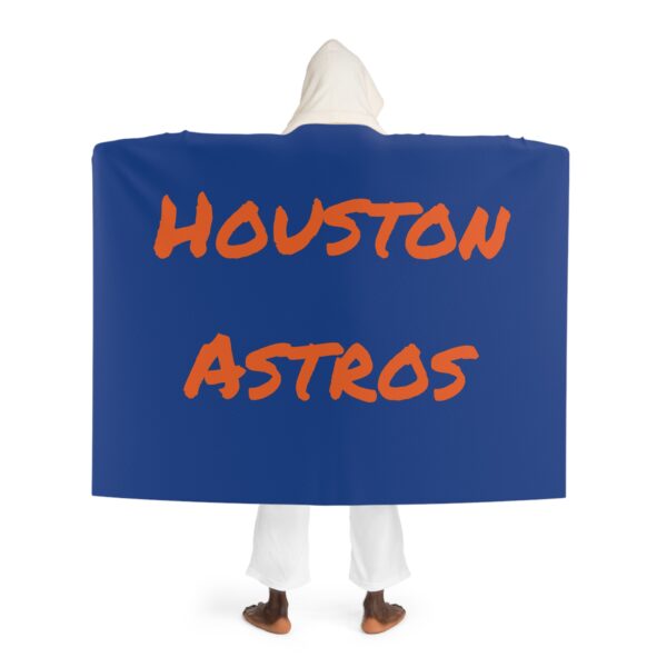 Houston Astros Baseball Cozy Hooded Sherpa Fleece Blanket for Ultimate Comfort - Perfect for Relaxation