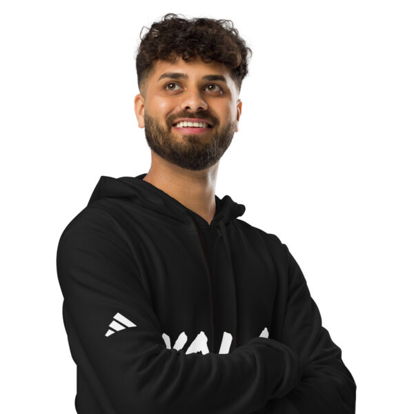 Men's Slang word YOLO adidas fleece hoodie - Image 4