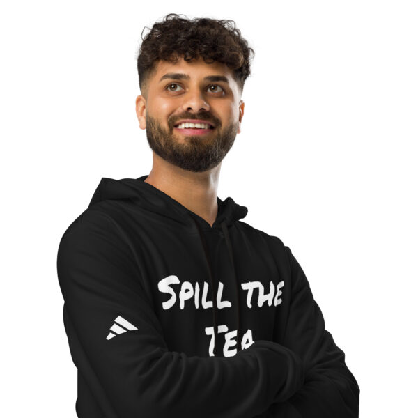 Men's Slang Word Spill the Tea  adidas fleece hoodie - Image 4