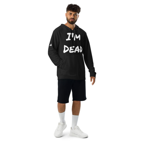 Men's Slang word I'm Dead adidas fleece hoodie - Image 2