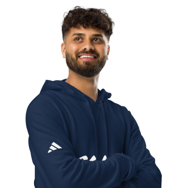 Men's Slang word FOMO adidas fleece hoodie - Image 8