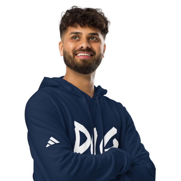 Men's Slang Word Dig adidas fleece hoodie - Image 8