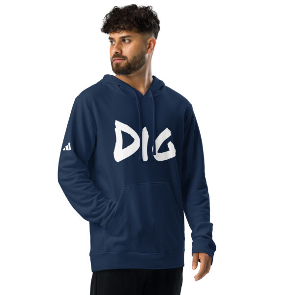 Men's Slang Word Dig adidas fleece hoodie - Image 9