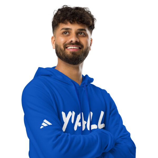 Men's slang word Y' ALL Adidas  fleece hoodie - Image 8