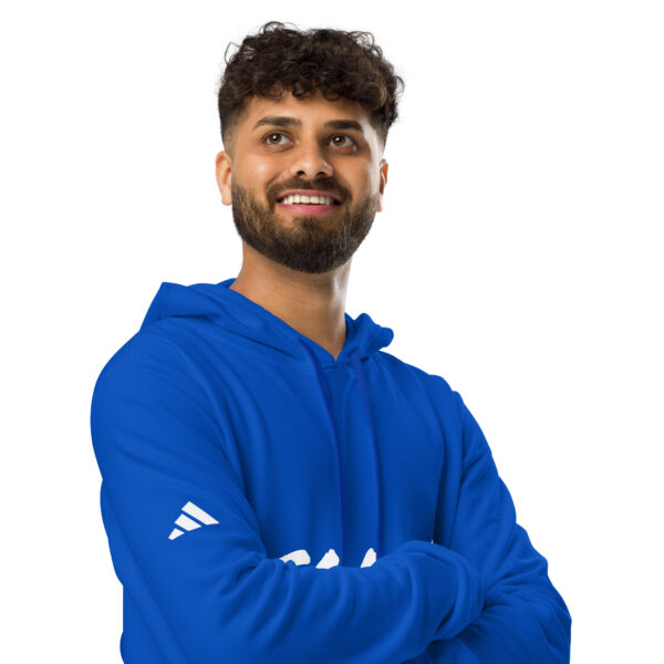 Men's Slang word FOMO adidas fleece hoodie - Image 13