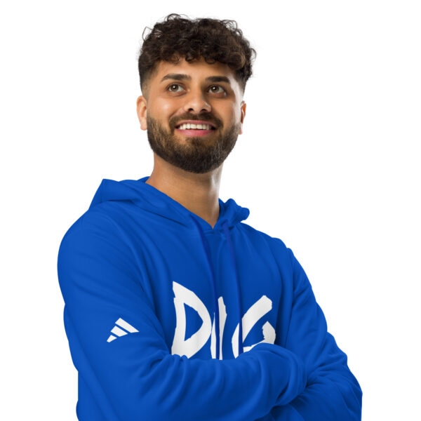 Men's Slang Word Dig adidas fleece hoodie - Image 13