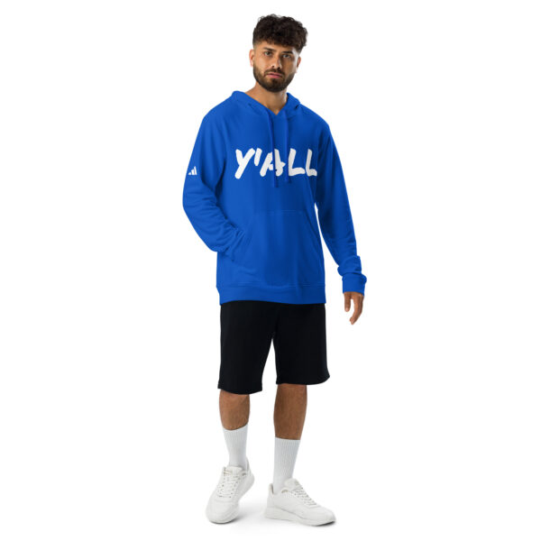 Men's slang word Y' ALL Adidas  fleece hoodie - Image 6
