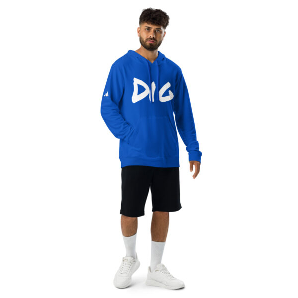 Men's Slang Word Dig adidas fleece hoodie - Image 11
