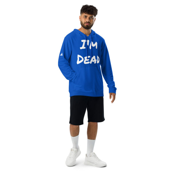 Men's Slang word I'm Dead adidas fleece hoodie - Image 11