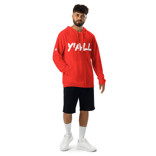 Men's slang word Y' ALL Adidas  fleece hoodie - Image 11