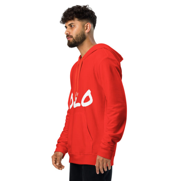 Men's Slang word YOLO adidas fleece hoodie - Image 17