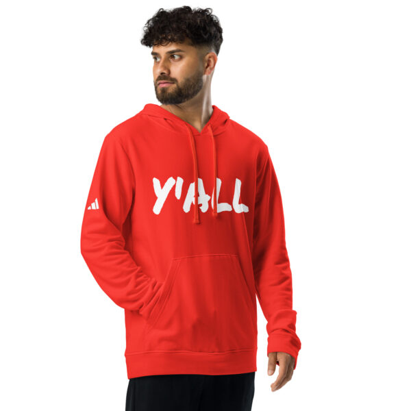 Men's slang word Y' ALL Adidas  fleece hoodie - Image 14