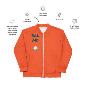 Baltimore Orioles Unisex Bomber Jacket